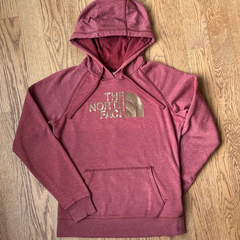 North Face Hoodie – Rose Gold Logo – Women’s Medium
